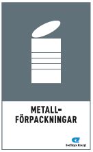 Fraktionsbild metallförpackningar